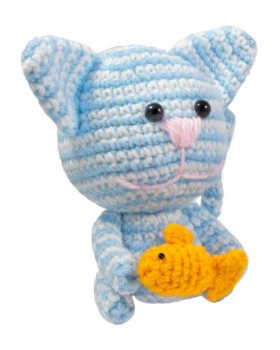 Набор для творчества Умняшка Вязание крючком Котик (ВК-005) - Pampik - 2