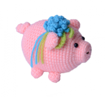 Набор для творчества Умняшка Вязание крючком Свинка (ВК-012) - Pampik - 2