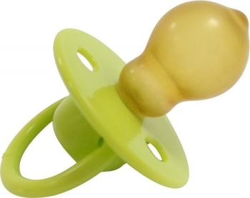 Пустушка латексна Lindo Малютка, кругла, 18+ міс., салатовий (Pk076/18+зел) - Pampik