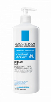 Молочко для тіла La Roche-Posay Lipikar, для сухої та дуже сухої шкіри, 400+350мл - Pampik