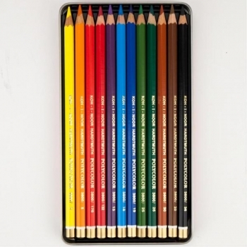 Набор художественных цветных карандашей Koh-i-Noor Polycolor, 12 шт. (3822012002PL) - Pampik - 2
