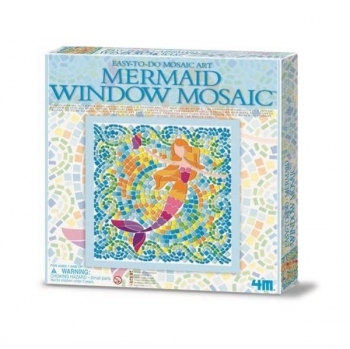 Набор для творчества 4M Мозаика на окно Русалка (00-04565) - Pampik