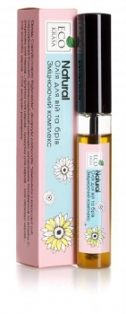 Масло для вій і брів EcoKrasa Натуральний зміцнюючий комплекс, 9 мл - Pampik