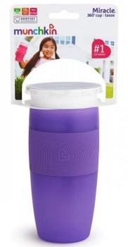 Чашка-непроливайка Munchkin Miracle 360 ​​Sippy, 414 мл, фіолетовий (17109.04) - Pampik - 4