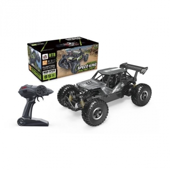 Машинка на радиоуправлении Sulong Toys Off-Road Crawler Speed king, 1:14, черный металлик (SL-153RHMBl) - Pampik - 2