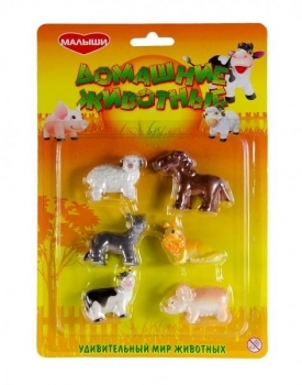 Набір фігурок в блістері Wing Crown Домашні тварини, 6 шт. (B27005/6) - Pampik