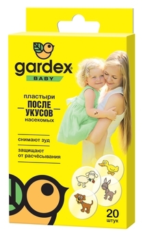 Пластир після укусів комах Gardex Baby, 20 шт. - Pampik