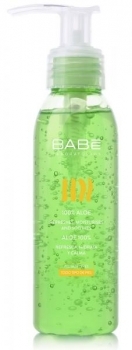 Зволожувальний гель для тіла Babe Laboratorios Travel Size, зі 100% Алое, 90 мл - Pampik