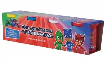 Тісто для ліплення PJ Masks, 4 баночки (120809) - Pampik