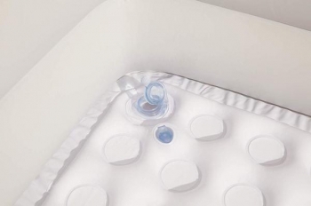 Дитячий надувний басейн-ванночка Bestway 51116, білий (21223) - Pampik - 3