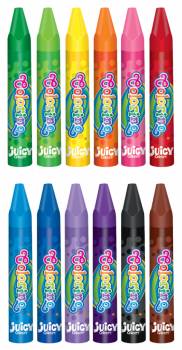 Олівці пастельні Colorino, на масляній основі, тригранні, в пластиковому контейнері, 12 кольорів (32636PTR) - Pampik - 2