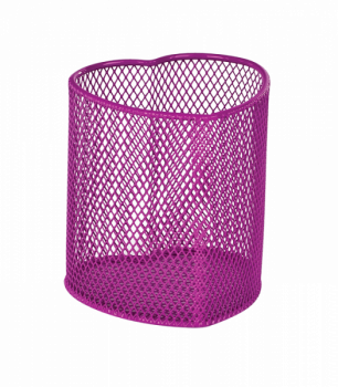 Подставка для ручек ZiBi Kids Line Сердце, металлическая, фиолетовый (ZB.3102-10) - Pampik