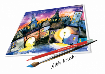 Олівці акварельні Colorino, шестигранні, з пензликом для малювання, 12 кольорів (33039PTR) - Pampik - 2