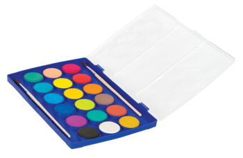 Фарби акварельні Colorino, з пензликом, сухі, 18 кольорів (54737PTR) - Pampik - 2