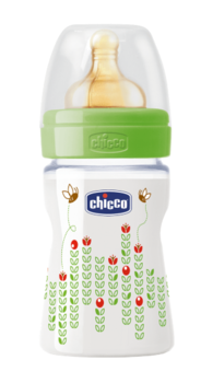 

Бутылочка пластиковая Chicco Well-Being c латексной соской, 150 мл, зеленый (20610.30.50)