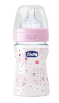 Пляшечка пластикова Chicco Well-Being, 150 мл, рожевий (20611.10.50) - Pampik