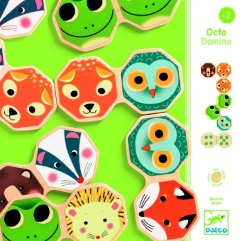 Дерев'яне доміно Djeco Мордочки (DJ01649) - Pampik