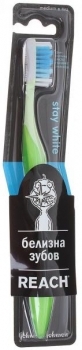 Зубна щітка Reach Stay White середня, салатовий - Pampik
