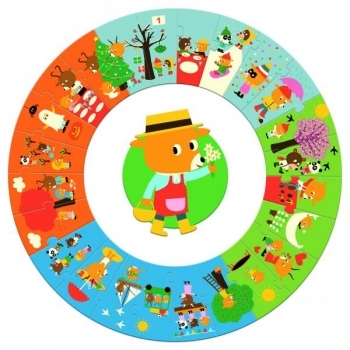 Пазл Djeco Рік ведмедика, 24 елемента (DJ07016) - Pampik - 2