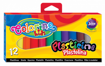 Пластилін Colorino Стандарт, 12 кольорів (13291PTR/1) - Pampik