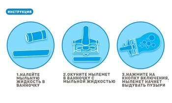 Мильні бульбашки Wanna Bubbles Бульбашки в міхурі, синій, 100 мл (BB118-2) - Pampik - 7