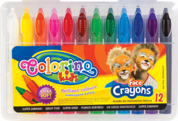 Грим для лица Colorino, в пластиковой упаковке,12 цветов (32650PTR) - Pampik