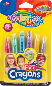 Грим для лица Colorino Metallic, 6 цветов (65917PTR) - Pampik