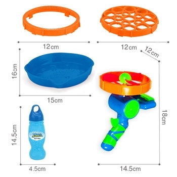 Мильні бульбашки Wanna Bubbles Бластер 2 в 1, синій, 118 мл (BB014-1) - Pampik - 3