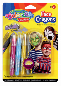 Грим для лица Colorino Metallic, 5 цветов (80054PTR) - Pampik