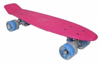 

Скейтборд Awaii SK8 Vintage 22.5" со светящимися колесами, розовый (SKAWVINLI-000E0)