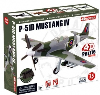 

3D Пазл 4D Master Самолет F-51D Mustang 4, 35 элементов (26908