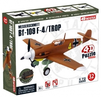 

3D Пазл 4D Master Самолет BF-109 Messerschmitt F-4/TROP, 32 элемента (26907