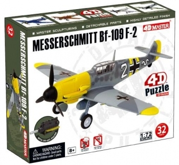 

3D Пазл 4D Master Самолет BF-109 Messeschmitt F-2, 32 элемента (26901)