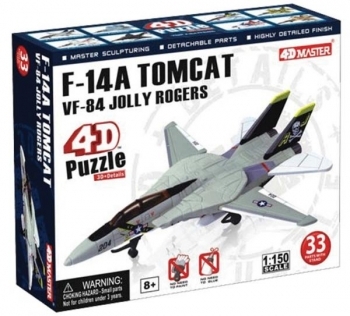 

3D Пазл 4D Master Истребитель-перехватчик F-14A VF-84 Jolly Roger, 33 элемента (26200