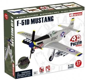 

3D Пазл 4D Master Самолет F-51D Mustang, 37 элементов (26902