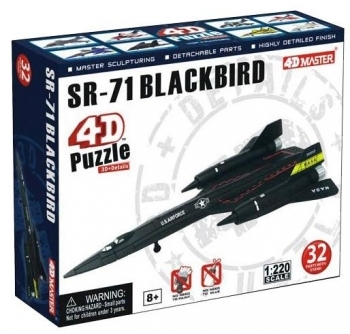 

3D Пазл 4D Master Самолет SR-71, 32 элемента (26223