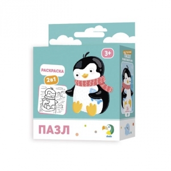 Пазл DoDo 2 в 1 Пінгвін, 16 шт. (300122) - Pampik