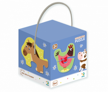 Пазл DoDo 6 в 1 Домашние животные, 18 шт. (300152) - Pampik - 2