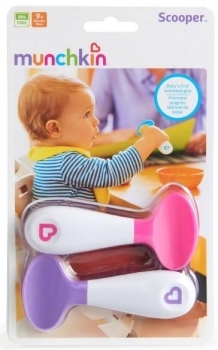 Набор ложек Munchkin Scooper Spoons, 2 шт., розовый с фиолетовым (012373.02) - Pampik - 2