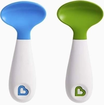 Набір ложок Munchkin Scooper Spoons, 2 шт., блакитний з зеленим (012373.01) - Pampik - 2