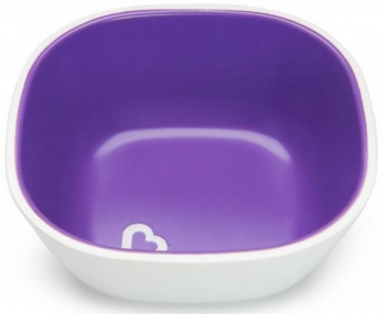 Набір тарілок Munchkin Splash Bowls, 2 шт., Рожевий з фіолетовим (46725.02) - Pampik - 2