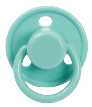 Пустушка силіконова Lindo Малютка, кругла, 0-6 міс., бірюзовий (Pk075/0-6зел) - Pampik