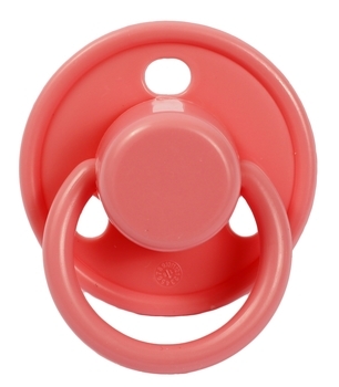 Пустушка силіконова Lindo Малютка, кругла, 0-6 міс., корал (Pk075/0-6рож) - Pampik