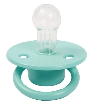Пустушка латексна Lindo Малютка, кругла, 0-2 міс., бірюзовий (Pk076/0-2зел) - Pampik - 2