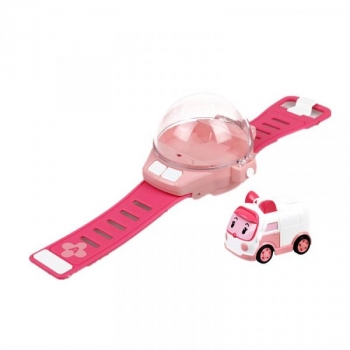 Годинник з мінімашинкою Robocar Poli Ембер, на радіоуправлінні (83391) - Pampik