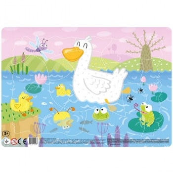 Пазл DoDo Утята, с рамкой, 21 шт. (R300183) - Pampik