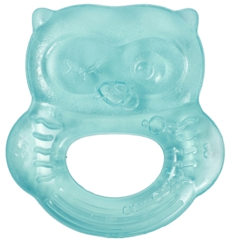 Прорізувач для зубів Lindo Сова, латексний, бірюзовий (Li 318 зел) - Pampik