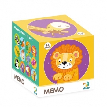 Настільна гра DoDo Мемо Дикі тварини (300157) - Pampik