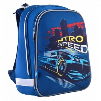 

Рюкзак школьный Yes Nitro Speed H-12, каркасный (555958, Синий