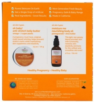 Набір проти розтяжок і для додання пружності шкірі Mambino Organics, 60 мл + 70 г - Pampik - 2